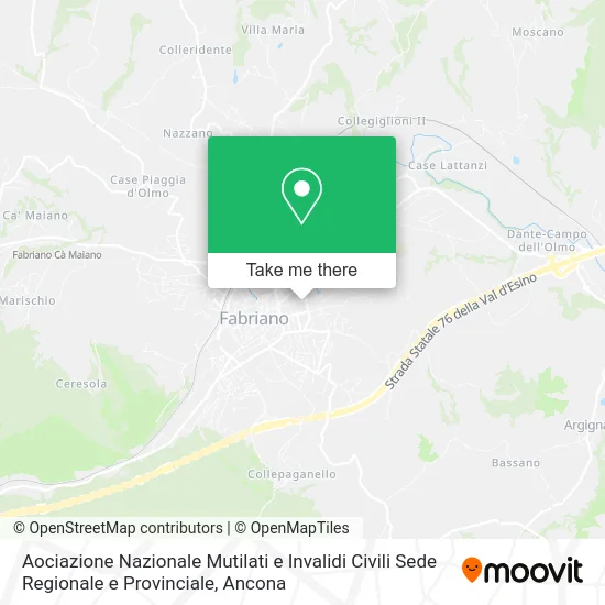 Aociazione Nazionale Mutilati e Invalidi Civili Sede Regionale e Provinciale map