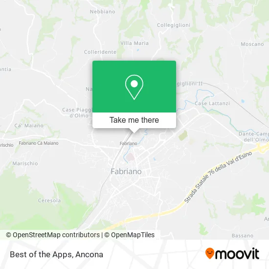 Best of the Apps map