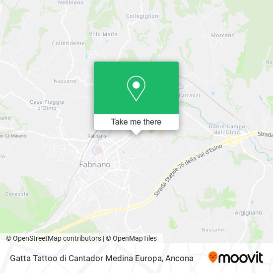 Gatta Tattoo di Cantador Medina Europa map