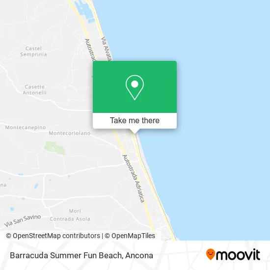 Barracuda Summer Fun Beach map