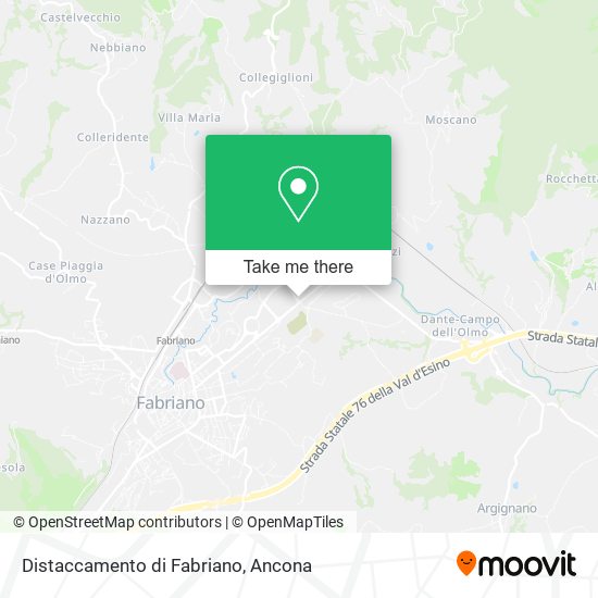 Distaccamento di Fabriano map