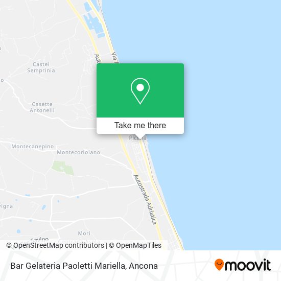 Bar Gelateria Paoletti Mariella map