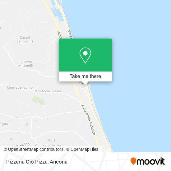 Pizzeria Gió Pizza map