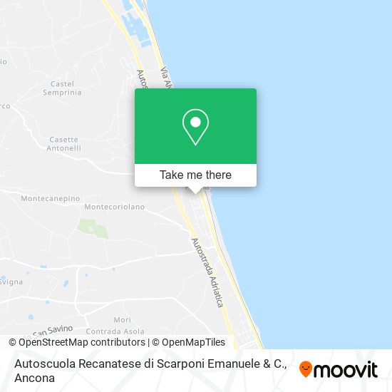 Autoscuola Recanatese di Scarponi Emanuele & C. map
