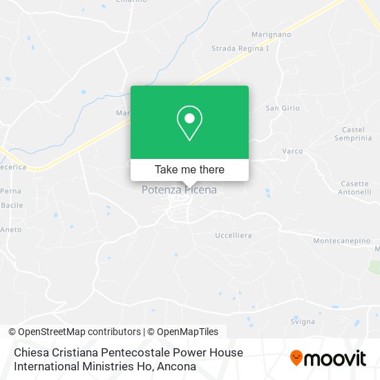 Chiesa Cristiana Pentecostale Power House International Ministries Ho map