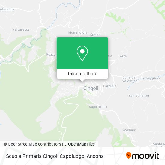 Scuola Primaria Cingoli Capoluogo map