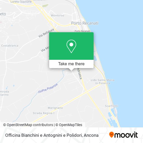 Officina Bianchini e Antognini e Polidori map