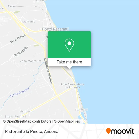Ristorante la Pineta map
