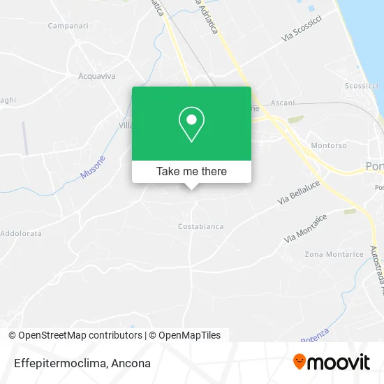 Effepitermoclima map