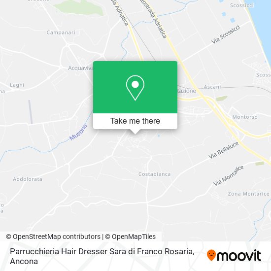 Parrucchieria Hair Dresser Sara di Franco Rosaria map