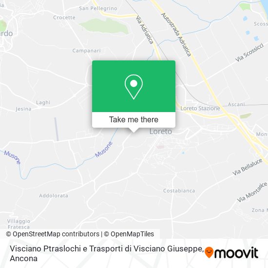 Visciano Ptraslochi e Trasporti di Visciano Giuseppe map