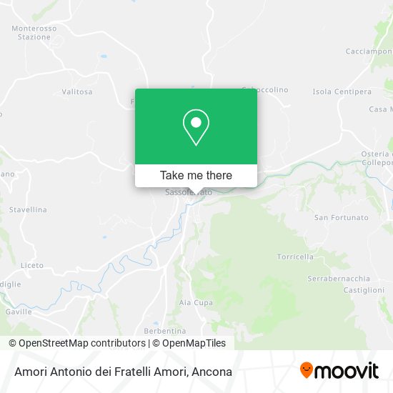 Amori Antonio dei Fratelli Amori map