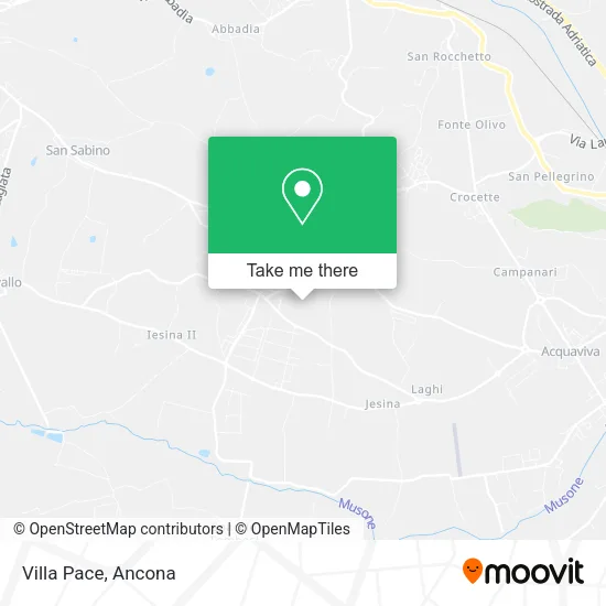 Villa Pace map