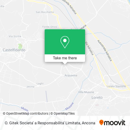 O. Gitek Societa' a Responsabilita' Limitata map