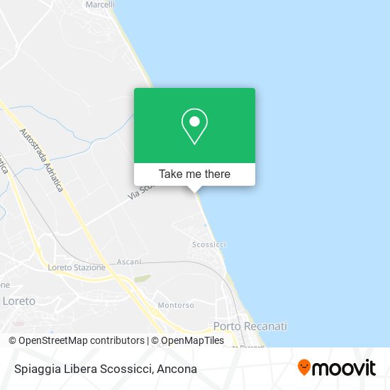 Spiaggia Libera Scossicci map