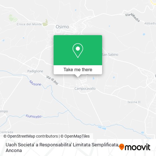 Uaoh Societa' a Responsabilita' Limitata Semplificata map