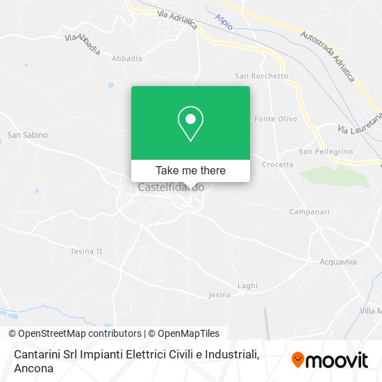 Cantarini Srl Impianti Elettrici Civili e Industriali map