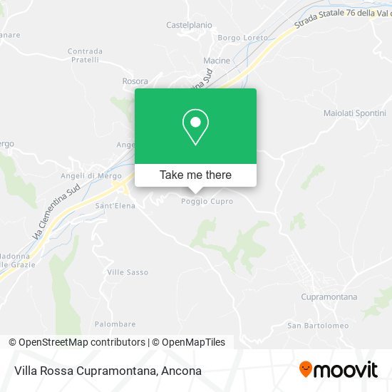 Villa Rossa Cupramontana map