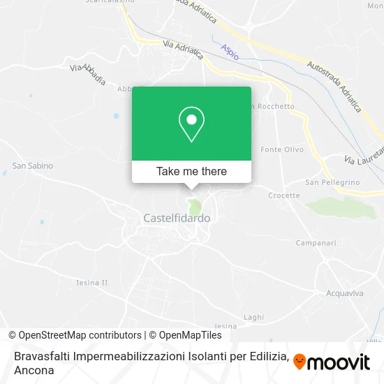 Bravasfalti Impermeabilizzazioni Isolanti per Edilizia map