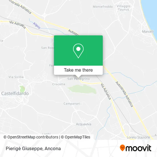 Pierigè Giuseppe map