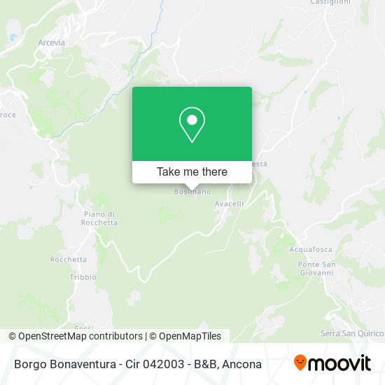 Borgo Bonaventura - Cir 042003 - B&B map