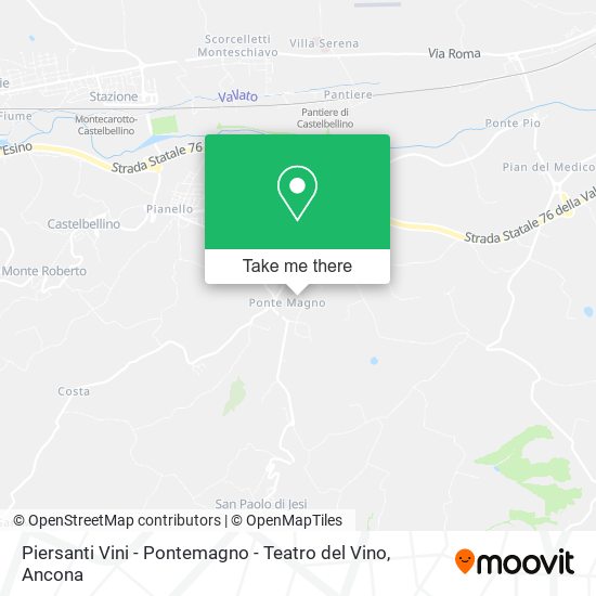 Piersanti Vini - Pontemagno - Teatro del Vino map