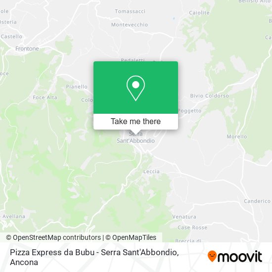 Pizza Express da Bubu - Serra Sant'Abbondio map
