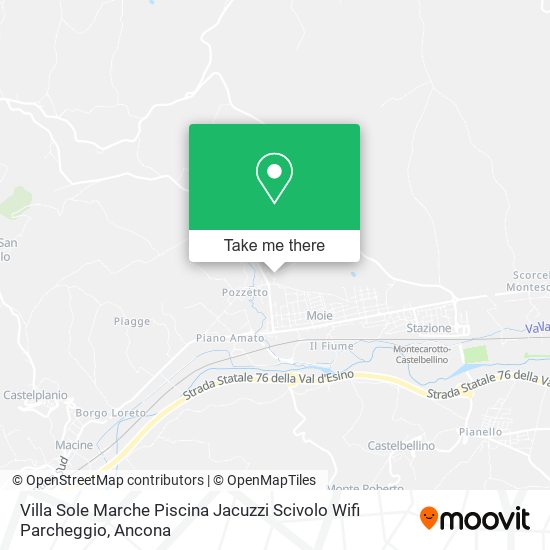 Villa Sole Marche Piscina Jacuzzi Scivolo Wifi Parcheggio map