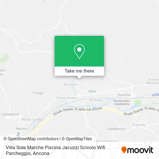 Villa Sole Marche Piscina Jacuzzi Scivolo Wifi Parcheggio map