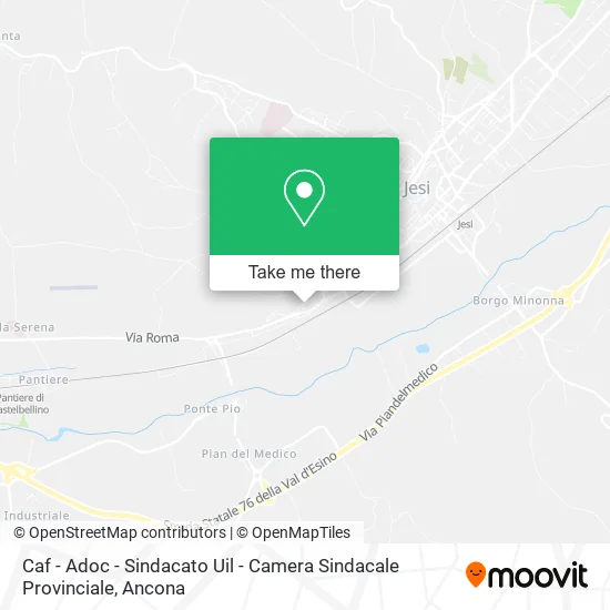 Caf - Adoc - Sindacato Uil - Camera Sindacale Provinciale map