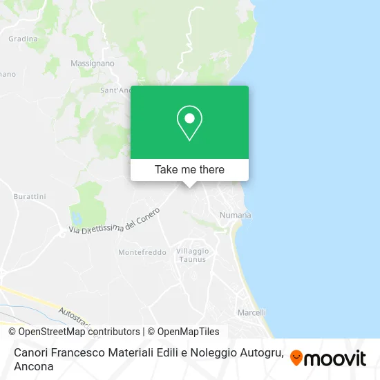 Canori Francesco Materiali Edili e Noleggio Autogru map