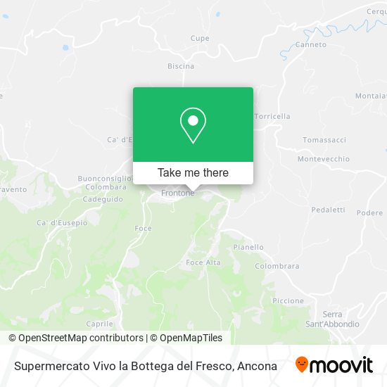 Supermercato Vivo la Bottega del Fresco map