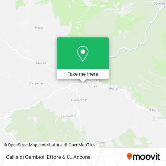 Callis di Gambioli Ettore & C. map