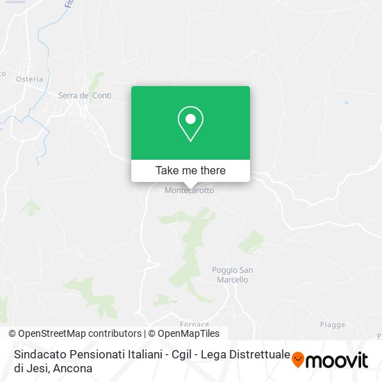 Sindacato Pensionati Italiani - Cgil - Lega Distrettuale di Jesi map