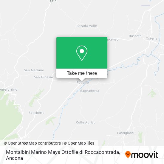 Montalbini Marino Mays Ottofile di Roccacontrada map