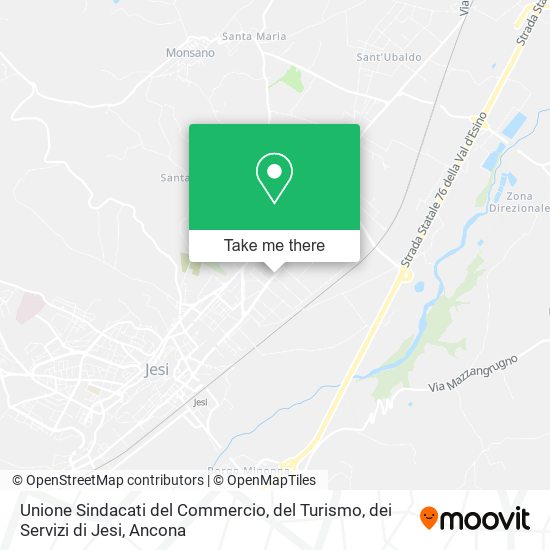 Unione Sindacati del Commercio, del Turismo, dei Servizi di Jesi map