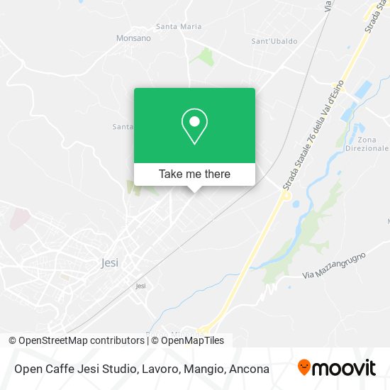 Open Caffe Jesi Studio, Lavoro, Mangio map