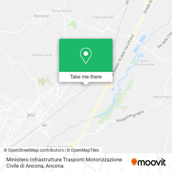 Ministero Infrastrutture Trasporti Motorizzazione Civile di Ancona map