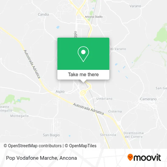 Pop Vodafone Marche map