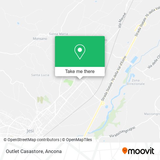 Outlet Casastore map