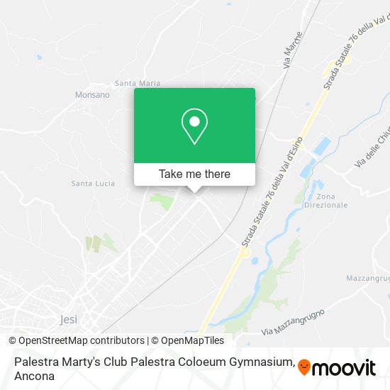 Palestra Marty's Club Palestra Coloeum Gymnasium map