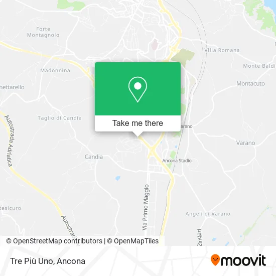 Tre Più Uno map