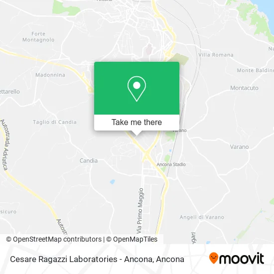 Cesare Ragazzi Laboratories - Ancona map
