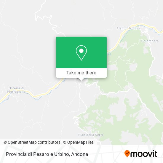 Provincia di Pesaro e Urbino map