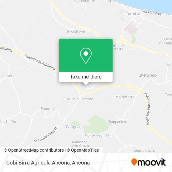 Cobi Birra Agricola Ancona map