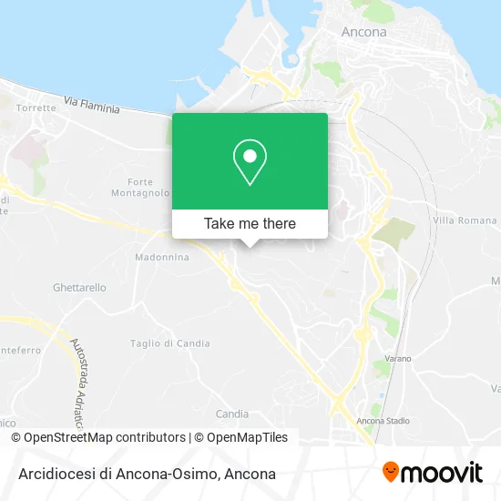 Arcidiocesi di Ancona-Osimo map