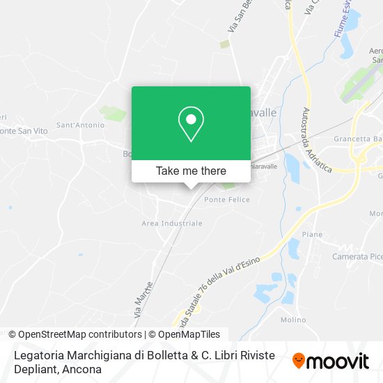 Legatoria Marchigiana di Bolletta & C. Libri Riviste Depliant map