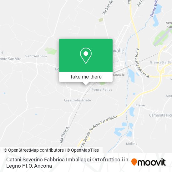 Catani Severino Fabbrica Imballaggi Ortofrutticoli in Legno F.I.O map