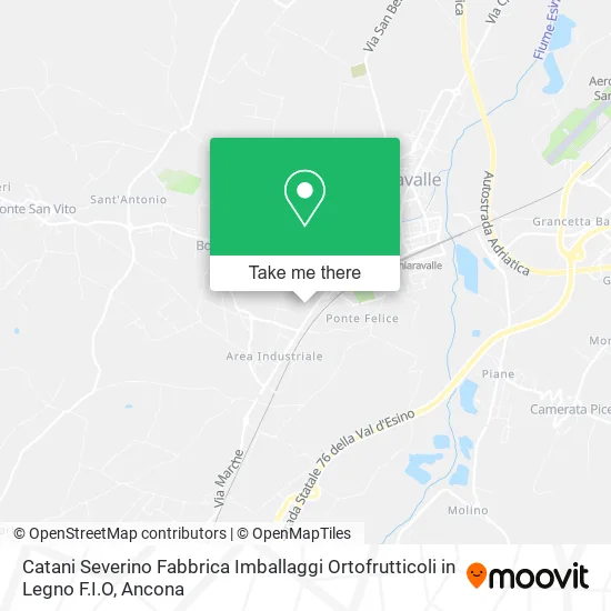 Catani Severino Fabbrica Imballaggi Ortofrutticoli in Legno F.I.O map