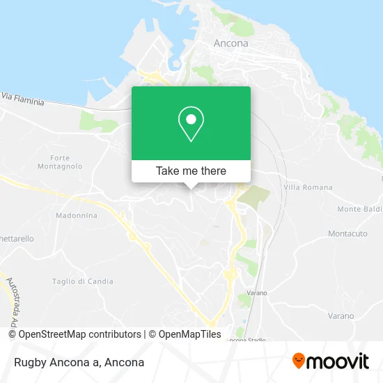 Rugby Ancona a map